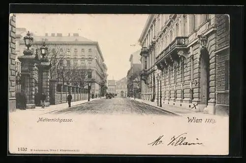 AK Wien, Partie in der Metternichgasse