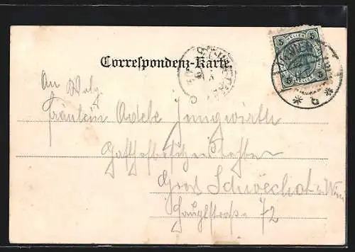 AK Wien, Ferdinandsbrücke mit Kaiser Ferdinands-Platz, Strassenbahn