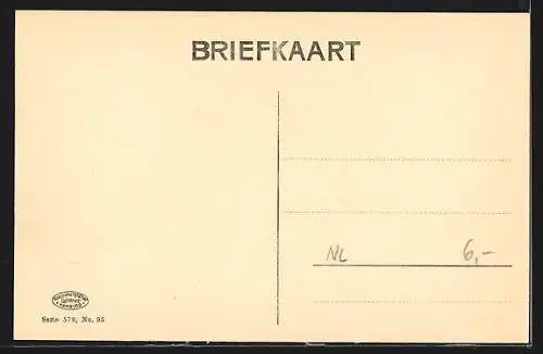 AK Amsterdam, Dam-Kon: Paleis N. Kerk, Strassenbahn