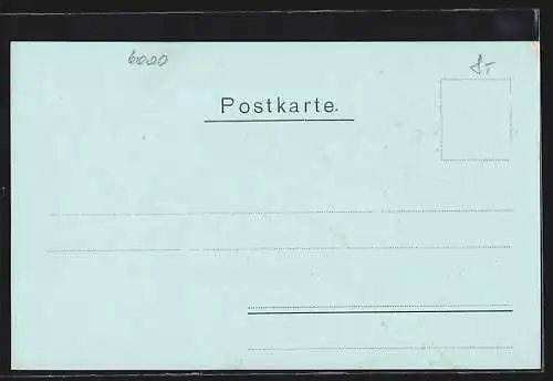 AK Frankfurt a. M., Kaiserstrasse mit Strassenbahnen aus der Vogelschau