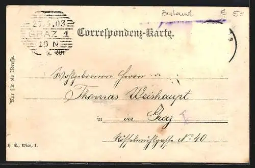 AK Wien, Universität mit Strassenbahn