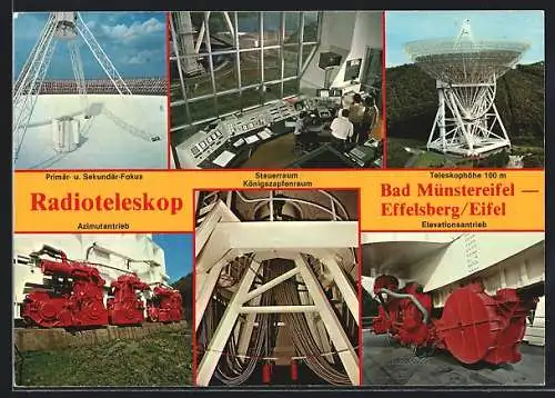 AK Bad Münstereifel-Effelsberg /Eifel, Radioteleskop, Steuerraum Königszapfenraum