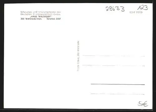 AK Walsrode /Han., Erholungsheim der Deutschen Postgewerkschaft GmbH Haus Walsrode