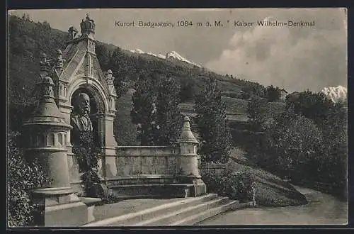 AK Badgastein, Kaiser Wilhelm-Denkmal