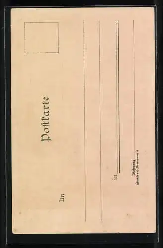 Künstler-Lithographie Zeno Diemer: Lindau, Hexenstein mit Meerblick