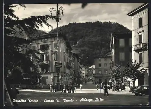 AK Porretta Terme, Piazza V. Veneto e Albergo Italia