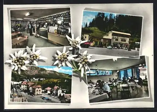 AK Tarvisio, Coccau, Staatsgrenze, Restaurant Bar Italia mit Zimmer, Innenansichten