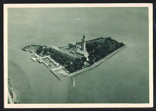 AK Grado, Isola di Barbana, Santuario, Fliegeraufnahme