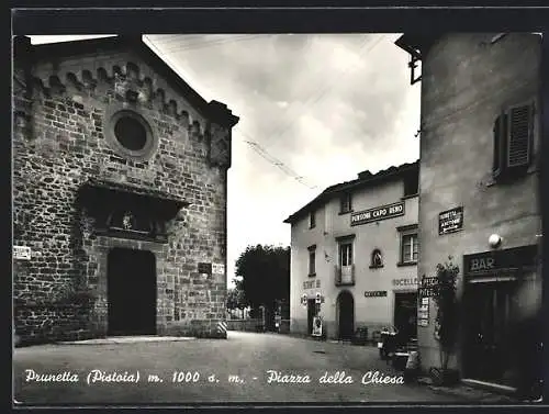 AK San Marcello Piteglio, Prunetta, Pensione Capo Reno, Piazza della Chiesa