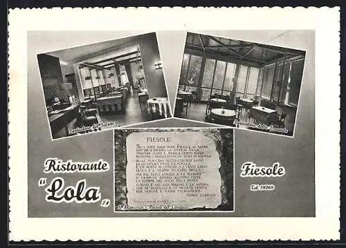 AK Fiesole, Ristorante Lola