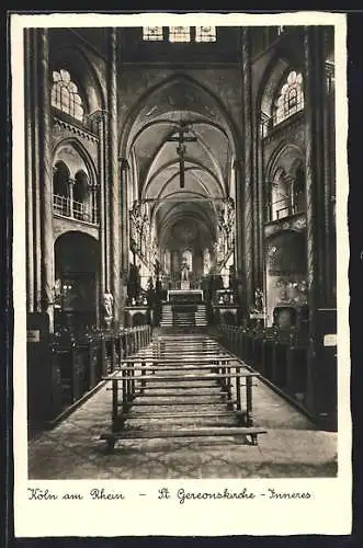 AK Köln a. Rh., St. Gereonskirche, Innenansicht