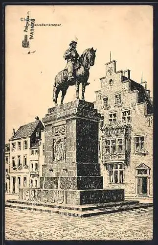 AK Cleve, Partie am Hohenzollernbrunnen