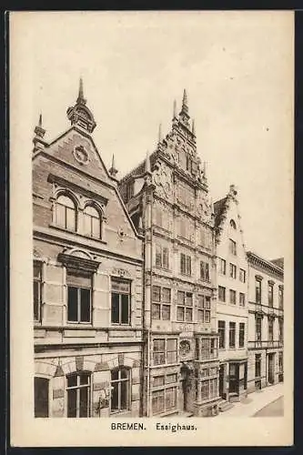 AK Bremen, Essighaus aus der Vogelschau