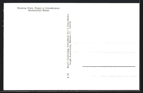 AK Niederwalluf i. Rhg., Ortspartie im Winter zur Festzeit