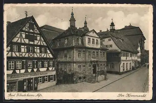 AK Bad Windsheim, Der Kornmarkt