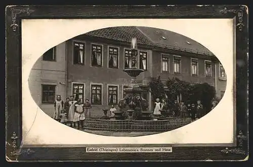 AK Eisfeld /Thüringen, Lobensteins Brunnen und Haus