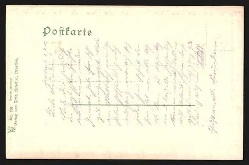 AK Dresden, Ortsansicht mit Dampfer