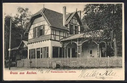 AK Aachen, Gasthaus Waldschenke