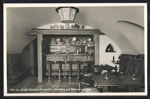 AK Feldafing am Starnberger See, Bar im Hotel Kaiserin Elisabeth