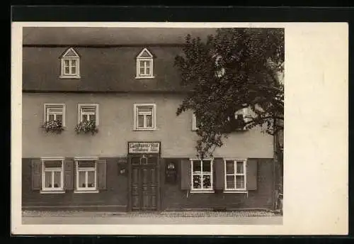 AK Sohren, Gasthaus zur Post-Bäckerei F. Wickert