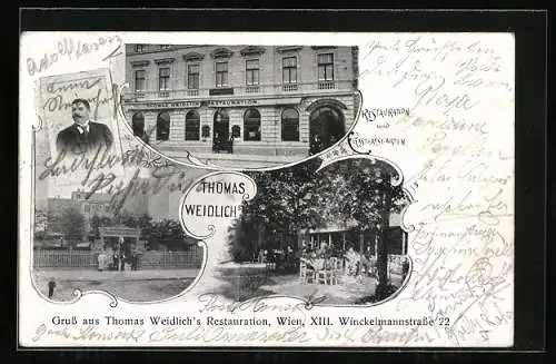 AK Wien, Thomas Weidlichs Restaurant, Winckelmannstrasse 22