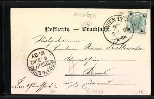 AK Wien, Hietzing, Gymnasium, Vestibule und Festsaal