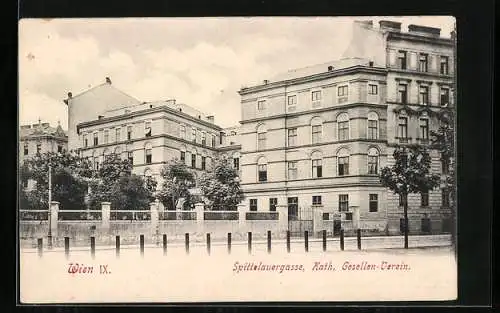 AK Wien, Kath. Gesellen-Verein in der Spittelauergasse
