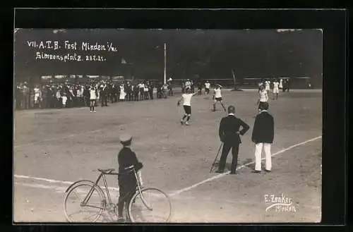 AK Minden i. W., VII. ATB Turnfest auf dem Simeonsplatz, Wettkampf im vollen Gange