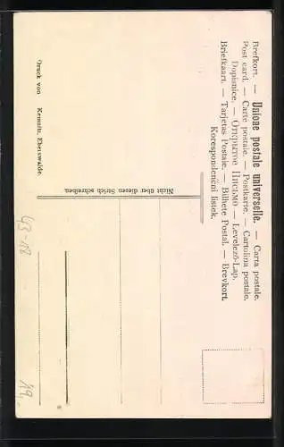 AK Siames. Zwillinge Josefa und Rosa mit Baby