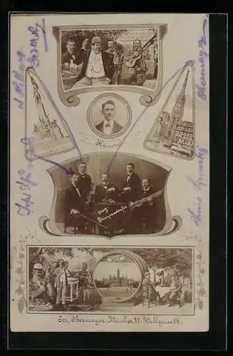 AK Wien, Jos. Obermayer, Musiker, Wallgasse 14