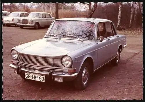 Fotografie Auto Simca 1301, Kennzeichen Gross-Gerau