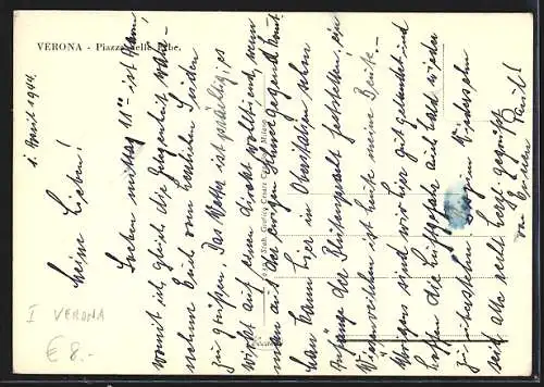 Künstler-AK Verona, Piazza delle Erbe