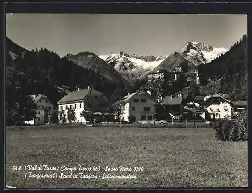 AK Sand in Taufers, Ortsansicht mit Schwarzenstein
