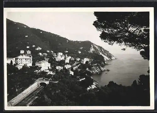 AK Zoagli, Panorama aus der Vogelschau