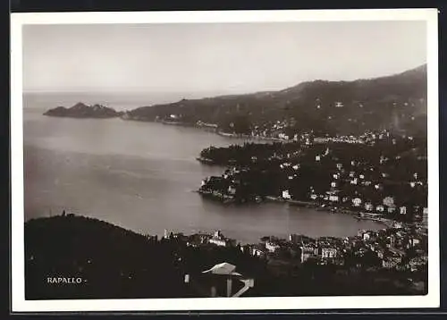 AK Rapallo, Blick auf Hafen und Meer