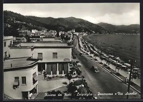 AK Laigueglia, Riviera dei Fiori, Panorama e Via Aurelia