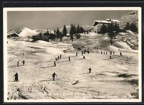 AK Breuil-Cervinia, Campi di neve Grande Albergo Cervinia, Nello sfondo le Cime Bianche