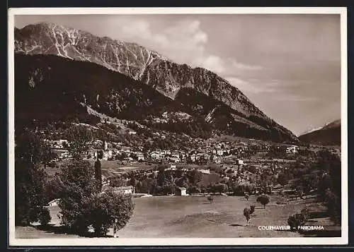AK Courmayeur, Ort mit Bergpanorama