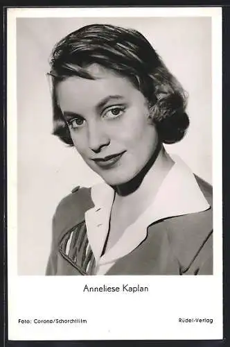 AK Schauspielerin Anneliese Kaplan in Zwischenlandung in Paris