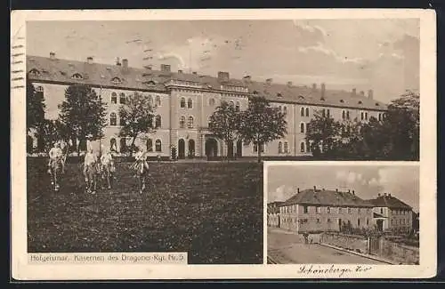 AK Hofgeismar, Kasernen des Dragoner-Rgt. Nr. 5