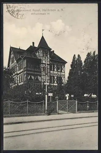 AK Heilbronn a. N., Pensionat Kozel, Wilhelmstrasse 36