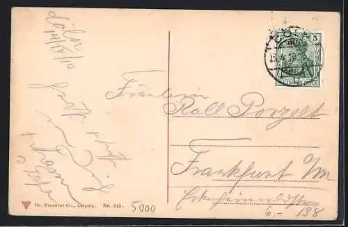 AK Köln a. Rh., Frankenwerft mit Dom und Dampfboot