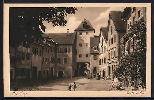 AK Meersburg am Bodensee, das untere Tor zur Stadt