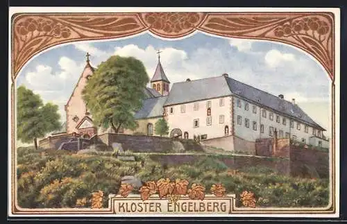 AK Grossheubach, Partie am Kloster Engelberg