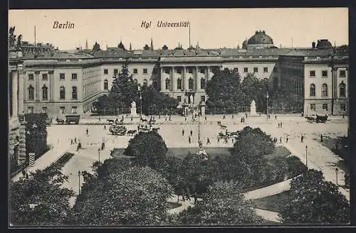 AK Berlin, Königliche Universität mit Denkmal