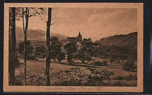 AK Neunkirchen i. Odenw., Kurhaus Zum grünen Baum am Waldrand