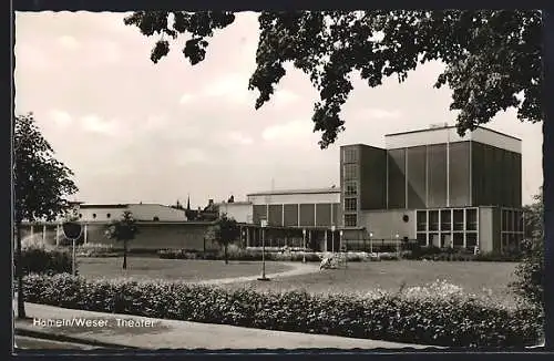 AK Hameln /Weser, Blick auf die Theater-Gaststätte