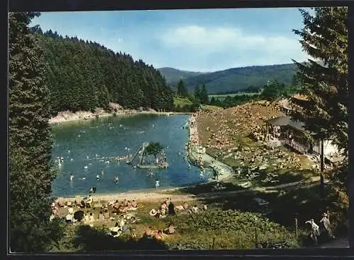 AK Brilon im Sauerland, Freibad Waldsee Gudenhagen