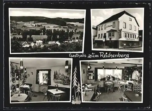 AK Ober-Gersprenz, Gasthaus zum Reichenberg, Inh. Kätha Wohlfromm