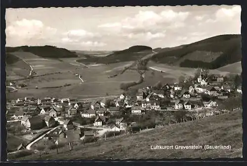 AK Grevenstein /Sauerland, Ortsansicht aus der Vogelschau